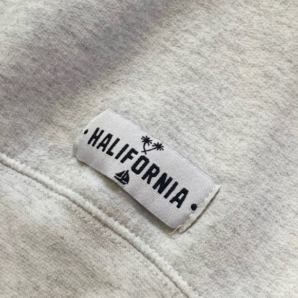 Light Grey Halifornia Apparel Sweatshirt - Picture 5 of 6